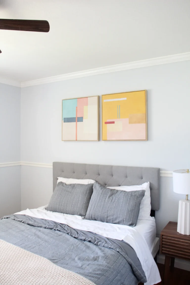 Painted bedroom with light walls and natural lighting in Chico, CA